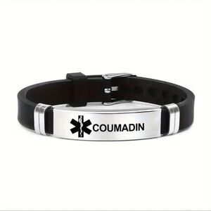 Bracelet, Medical Alert “Coumadin”, Unisex, NEW